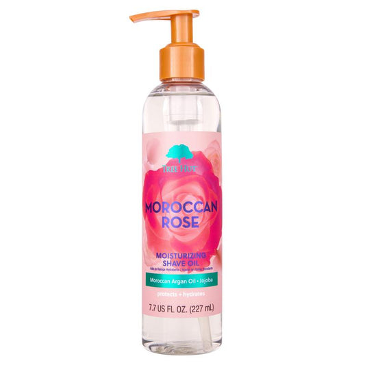 Tree Hut Moroccan Rose Shave Oil, Gel-To-Oil Formula Helps Prevent Razor Bumps, Ingrown Hairs, & Skin Irritation, 7.7 Fl Oz.